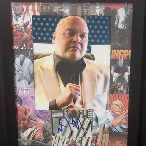 Vincent D'Onofrio Kingpin Custom Matted & Framed Signed/Autographed w/Photo B
